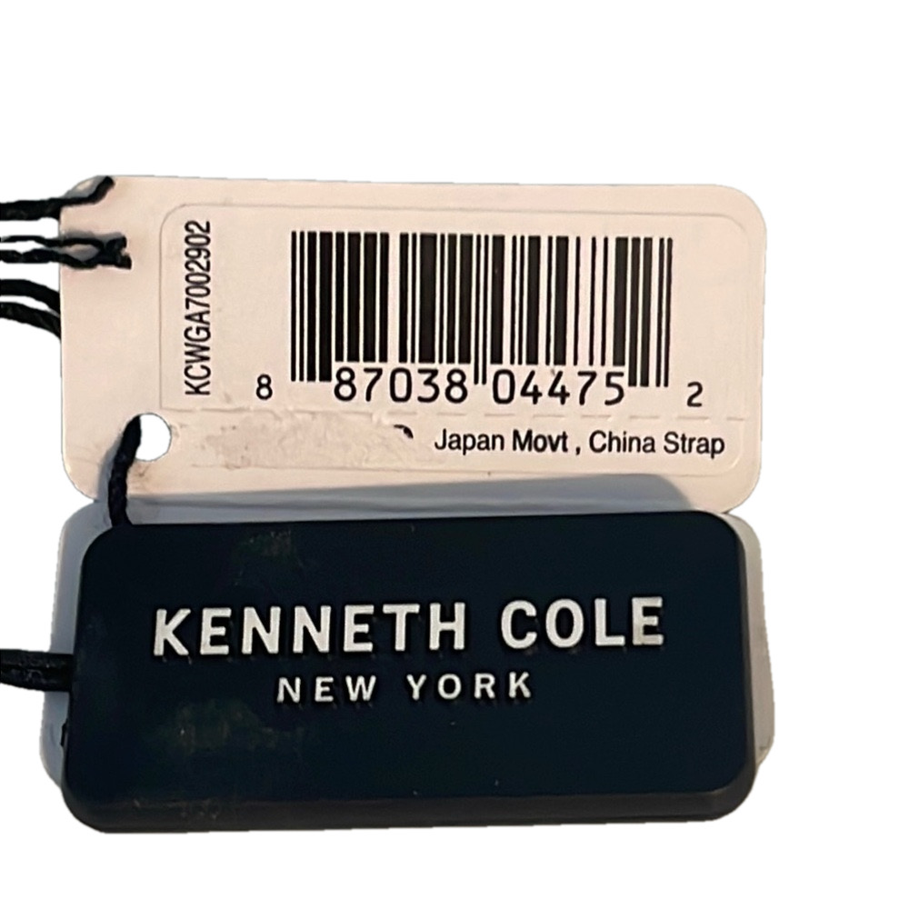 Kenneth Cole New York Men’s Brown Leather Diamond Accent Watch Stainless Steel - Picture 12 of 17